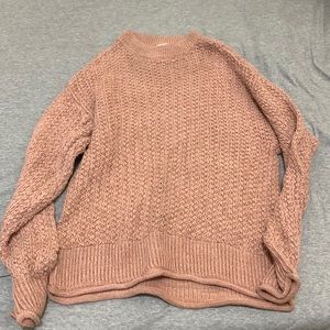 Universal thread knit pink pullover sweater